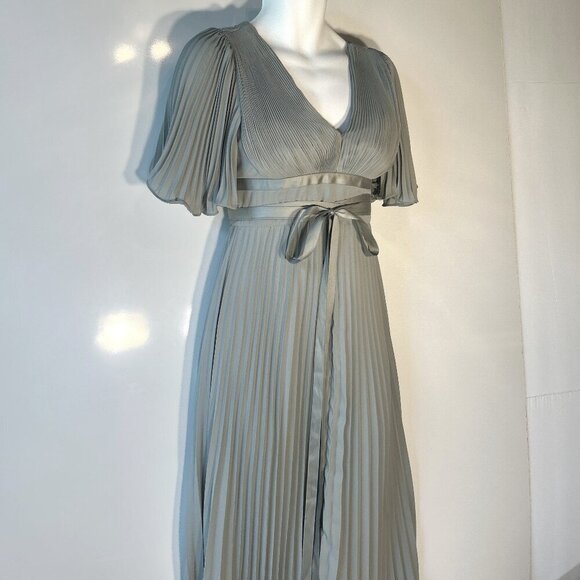 ASOS SZ 10 Grecian Style Formal Bridesmaid Prom Mother of Bride Black Tie Prom - Picture 4 of 9